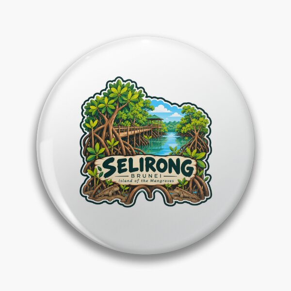 Item preview, Selirong Brunei Island Of The Mangroves Travel Souvenir Tourist Vacationer designed and sold by RetroMini2026.
