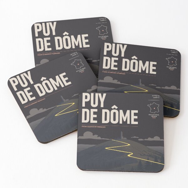 Item preview, Puy de Dôme Cycling Poster – Auvergne | THE RIDE Dark designed and sold by gimbri.