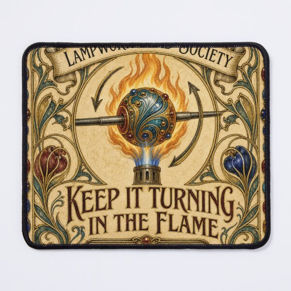 Item preview, Keep It Turning In The Flame Torchworking Lampwork Bead designed and sold by BoosterShop.