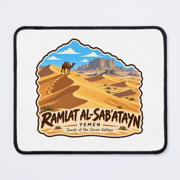 Item preview, Ramlat Al-Sab'atayn Yemen Sands Of The Seven Valleys Desert Travel Explorer designed and sold by RetroMini2026.