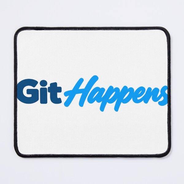 Item preview, Git Happens Engineering Humor Blue Typography designed and sold by JAQSCOMICS.