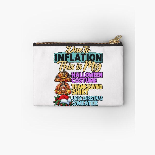 Item preview, Due To Inflation This Is My Halloween Costume Thanksgiving Shirt Ugly Christmas Sweater Funny designed and sold by DYALEEZ-XCR.