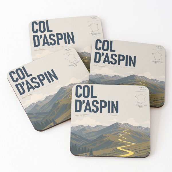 Item preview, Col d’Aspin Cycling Poster – Pyrenees | THE RIDE Light designed and sold by gimbri.