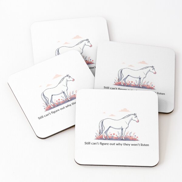 Item preview, Minimalist Horse Silhouette with Thoughtful Quote designed and sold by NiftyWrx.