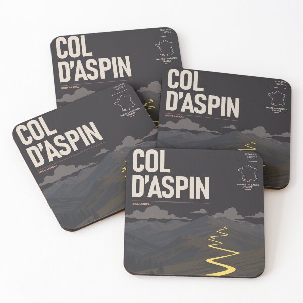 Item preview, Col d’Aspin Cycling Poster – Pyrenees | THE RIDE Dark designed and sold by gimbri.