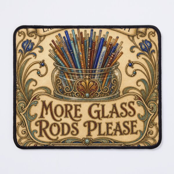 Item preview, More Glass Rods Please Glass Rod Stash Lampwork Humor Card designed and sold by BoosterShop.