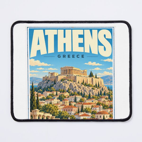Item preview, Athens Greece Acropolis Landmark Travel Explorer designed and sold by NightGlyph.
