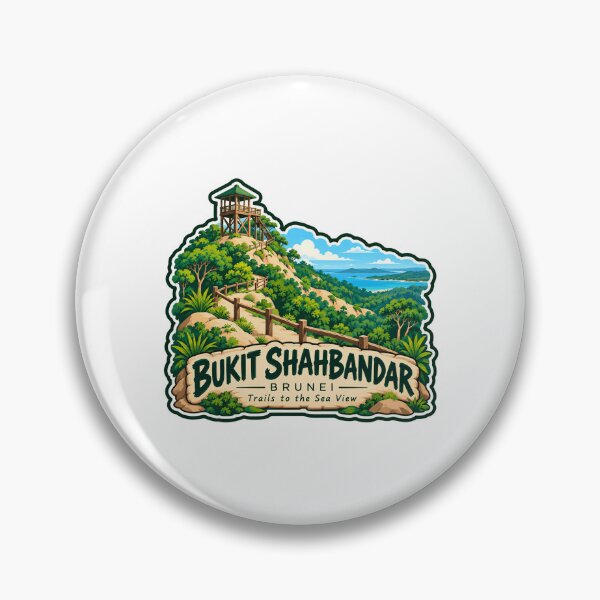 Item preview, Bukit Shahbandar Brunei Trails To The Sea View Travel Hiking Destination Souvenir designed and sold by RetroMini2026.