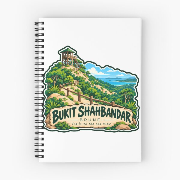 Item preview, Bukit Shahbandar Brunei Trails To The Sea View Travel Hiking Destination Souvenir designed and sold by RetroMini2026.