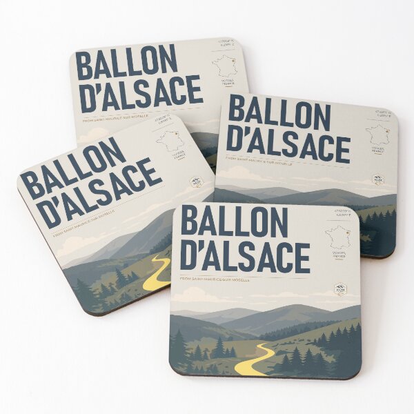 Item preview, Ballon d’Alsace Cycling Poster – Vosges | THE RIDE Light designed and sold by gimbri.