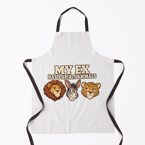Item preview, My Ex Has 3 Spirit Animals Lion Donkey Cheetah Pun Graphic designed and sold by DYALEEZ-XCR.