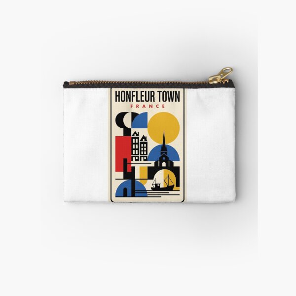 Item preview, Retro Honfleur Town Bauhaus Geometric Skyline designed and sold by k3rstman1.