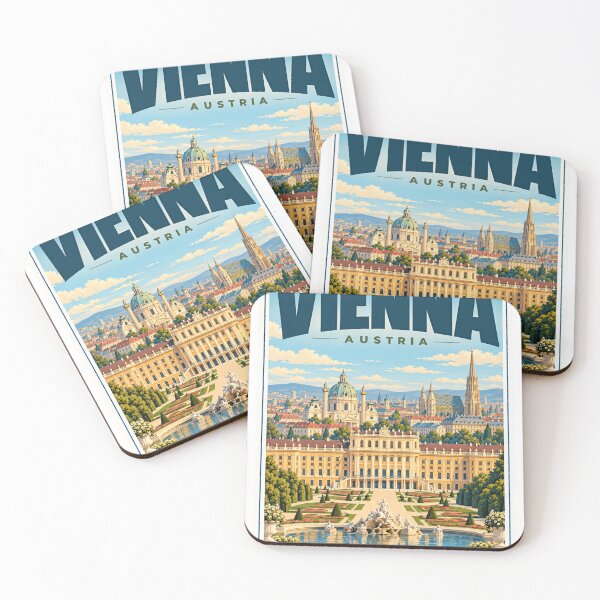 Item preview, Vienna Austria European Travel Capital City Tourist Souvenir designed and sold by NightGlyph.