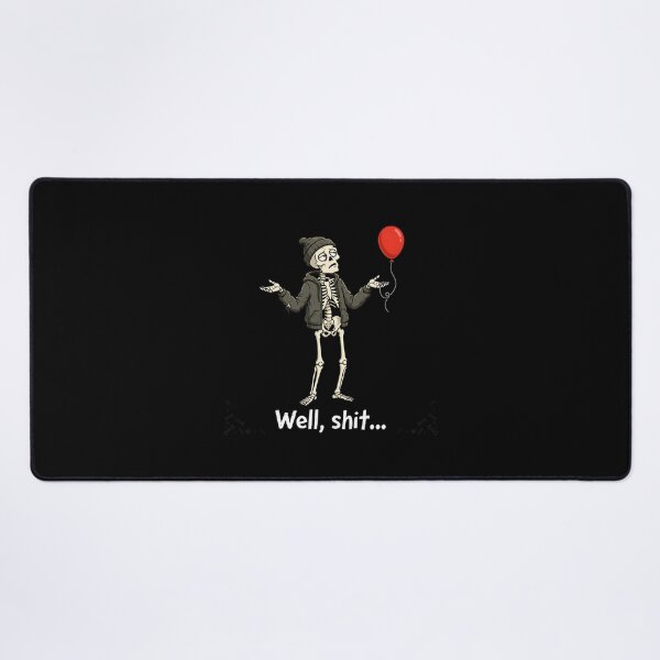 Item preview, skeleton lost balloon well shit skeleton funny halloween designed and sold by Lockcownmz.