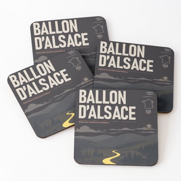 Item preview, Ballon d’Alsace Cycling Poster – Vosges | THE RIDE Dark designed and sold by gimbri.