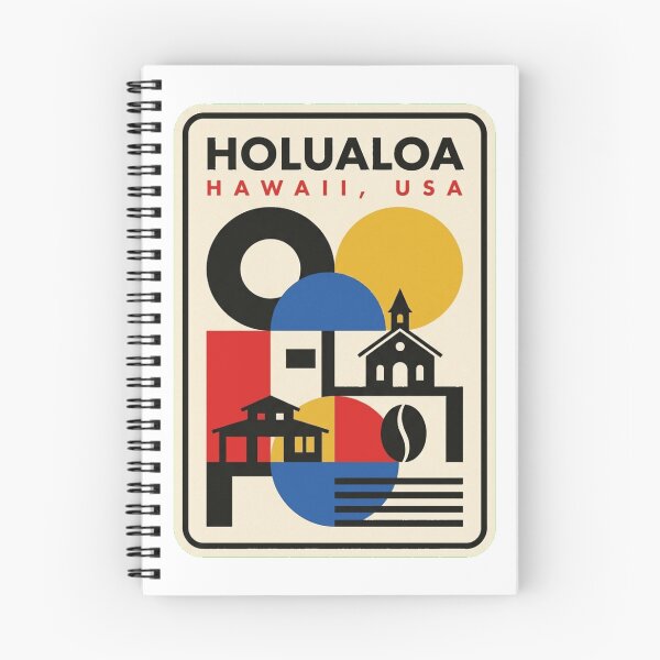 Item preview, Retro Holualoa Bauhaus Geometric Skyline designed and sold by k3rstman1.