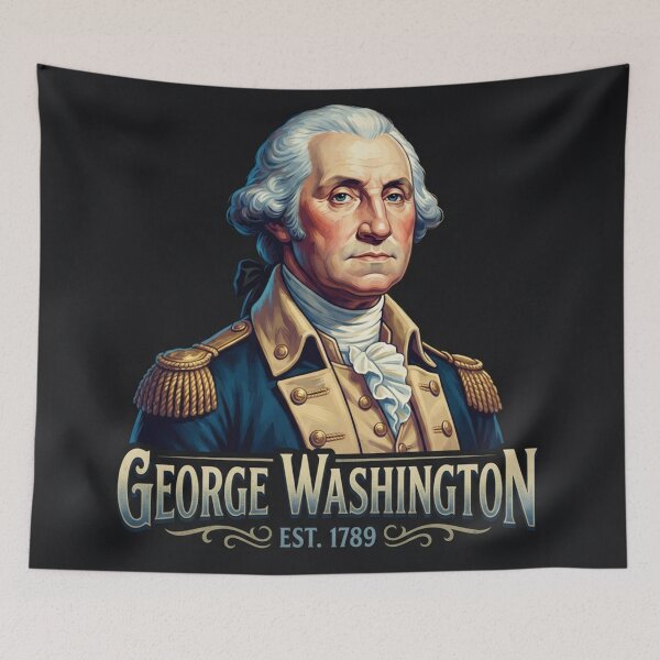 Item preview, George Washington Founding Father Portrait Illustration designed and sold by Owcomm.