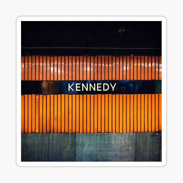 Kennedy Toronto Subway Station Sign Sticker
