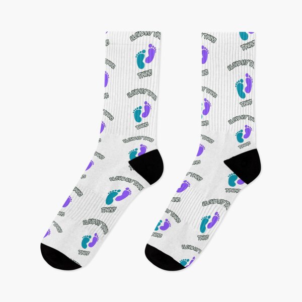 Item preview, I Love My Twins Baby Feet Art designed and sold by ThePrintArt.