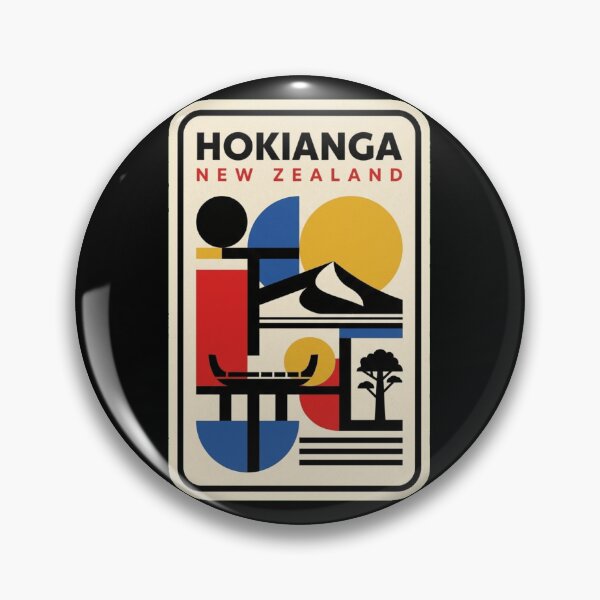 Item preview, Retro Hokianga Bauhaus Geometric Skyline designed and sold by k3rstman1.