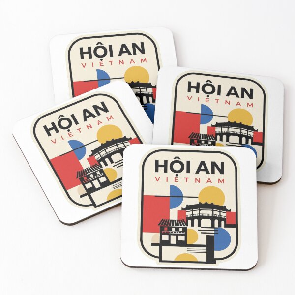 Item preview, Retro Hội An Bauhaus Geometric Skyline designed and sold by k3rstman1.