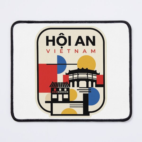 Item preview, Retro Hội An Bauhaus Geometric Skyline designed and sold by k3rstman1.