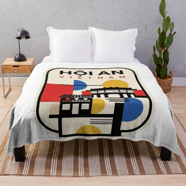 Item preview, Retro Hội An Bauhaus Geometric Skyline designed and sold by k3rstman1.