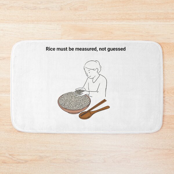 Item preview, Rice Measured, Not Guessed designed and sold by NiftyWrx.