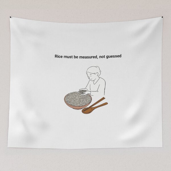Item preview, Rice Measured, Not Guessed designed and sold by NiftyWrx.