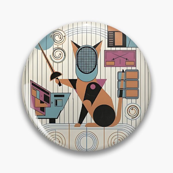 Item preview, Abyssinian Fencing Cat designed and sold by PictoVibe.