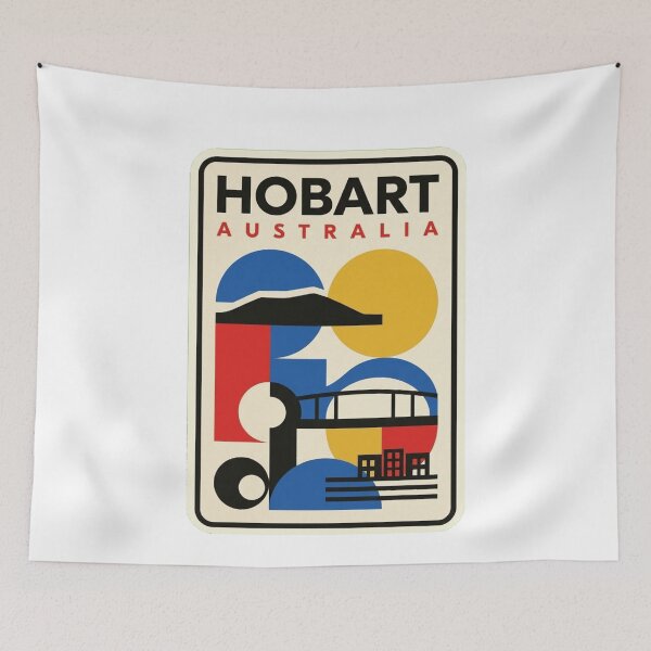 Item preview, Retro Hobart Bauhaus Geometric Skyline designed and sold by k3rstman1.