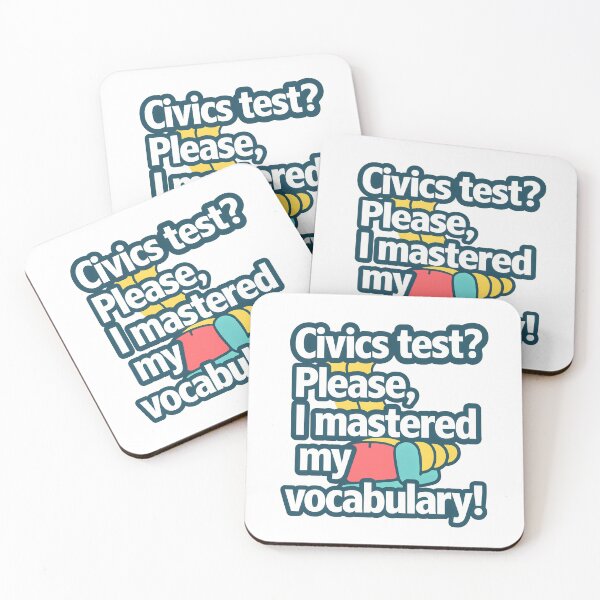 Item preview, Civics Test? I Mastered My Vocabulary! designed and sold by NiftyWrx.