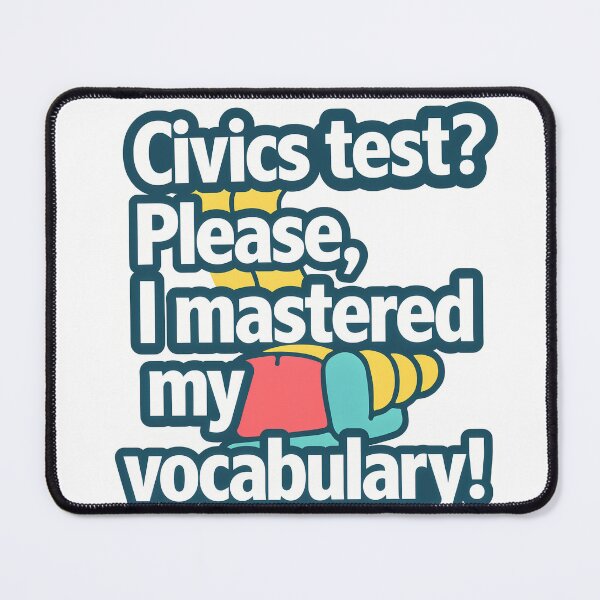 Item preview, Civics Test? I Mastered My Vocabulary! designed and sold by NiftyWrx.