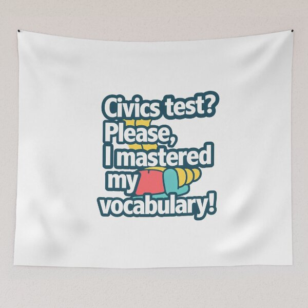 Item preview, Civics Test? I Mastered My Vocabulary! designed and sold by NiftyWrx.