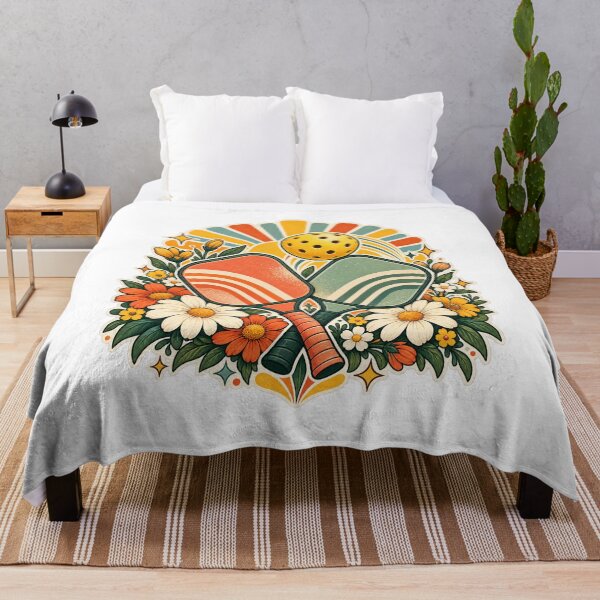 Item preview, Palas de pickleball retro con margaritas soleadas designed and sold by Gifts0.