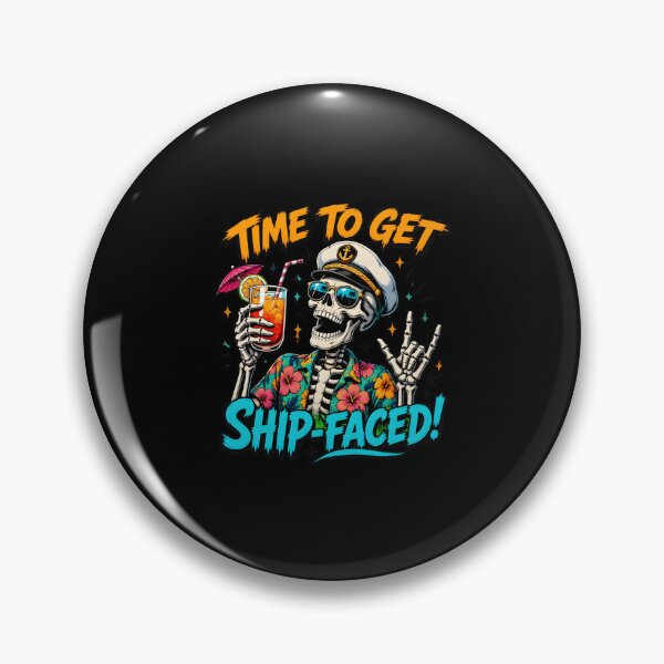 Item preview, time to get ship faced skeleton funny cruise summer vacation designed and sold by Lockcownmz.