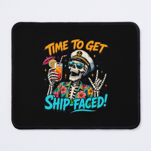 Item preview, time to get ship faced skeleton funny cruise summer vacation designed and sold by Lockcownmz.