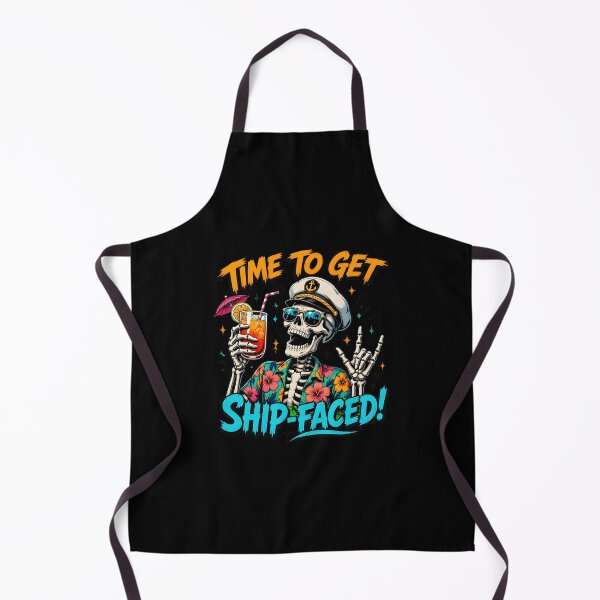 Item preview, time to get ship faced skeleton funny cruise summer vacation designed and sold by Lockcownmz.
