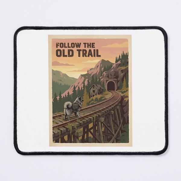 Item preview, Keeshond Railway Explorer designed and sold by PictoVibe.