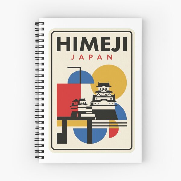 Item preview, Retro Himeji Bauhaus Geometric Skyline designed and sold by k3rstman1.