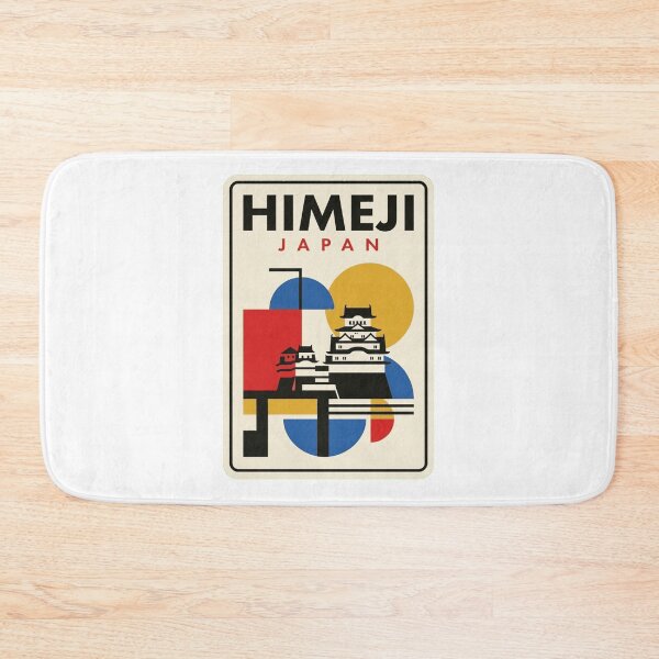 Item preview, Retro Himeji Bauhaus Geometric Skyline designed and sold by k3rstman1.