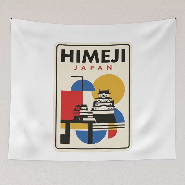 Artikelvorschau, Retro Himeji Bauhaus Geometrische Skyline entworfen und verkauft von k3rstman1.
