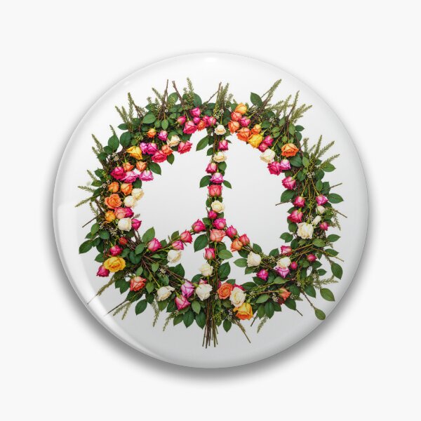 Item preview, Floral Peace Symbol designed and sold by Laeton Designs.