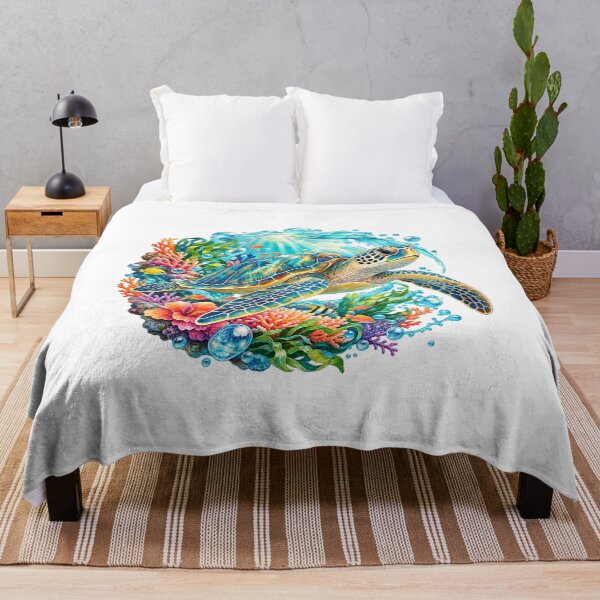 Item preview, Sea Turtle Swimming Through Coral Garden designed and sold by Gifts0.