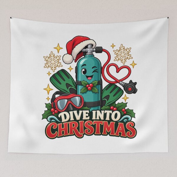 Item preview, Dive into Christmas Scuba Tank Character designed and sold by skyartdesign.