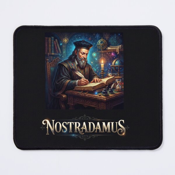 Item preview, Nostradamus Astrologer Writing Celestial Prophecies In Study    designed and sold by Owcomm.