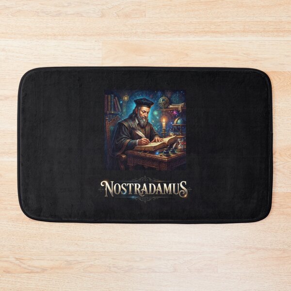 Item preview, Nostradamus Astrologer Writing Celestial Prophecies In Study    designed and sold by Owcomm.