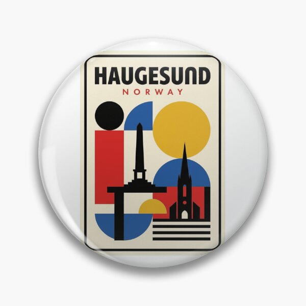 Item preview, Retro Haugesund Bauhaus Geometric Skyline designed and sold by k3rstman1.