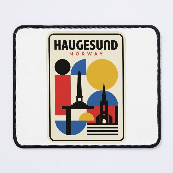 Item preview, Retro Haugesund Bauhaus Geometric Skyline designed and sold by k3rstman1.