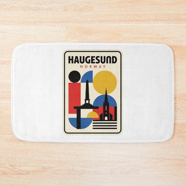 Item preview, Retro Haugesund Bauhaus Geometric Skyline designed and sold by k3rstman1.